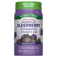 Nature's Truth Just 4 Kidz Berry Flavor Sambucus Elderberry Gummies
