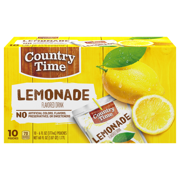 Country Time Lemonade Pouches - 10 pk