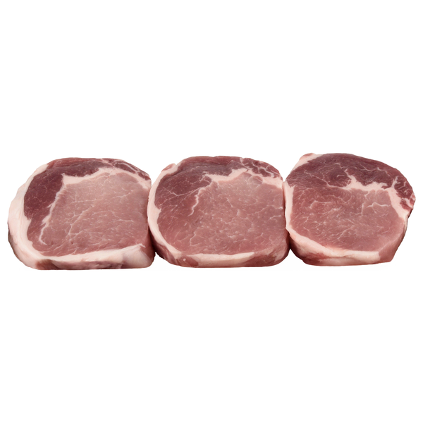 Hannaford All Natural Boneless Pork Rib Chops Fresh