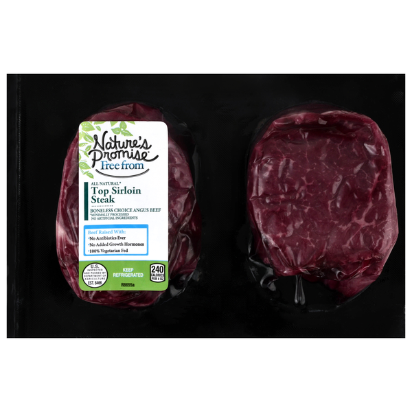 Nature's Promise All Natural Beef Top Sirloin Steak Fresh