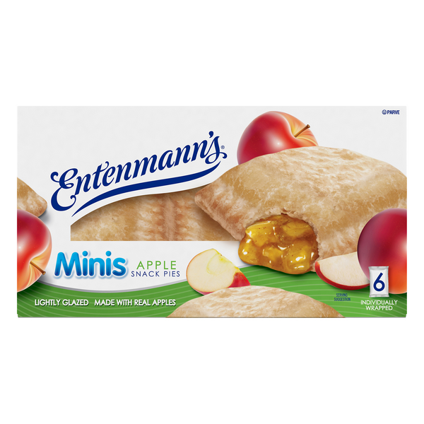 Save on Entenmann's Mini Snack Pies Apple Lightly Glazed 6 ct Order