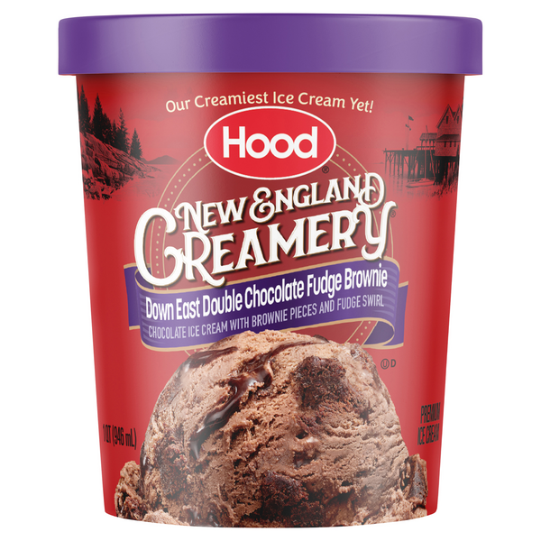 Hood New England Down East Double Chocolate Fudge Brownie Ice Cream