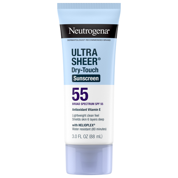 Neutrogena Ultra Sheer Dry-Touch Sunscreen Lotion Water Resistant SPF 55