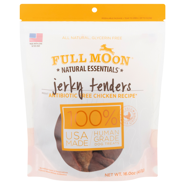 Full Moon Natural Chicken Recipe Jerky Tenders Dog Treats