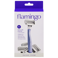 Flamingo Women's 5-Blade Razor & 5 Cartridges Lilac Handle