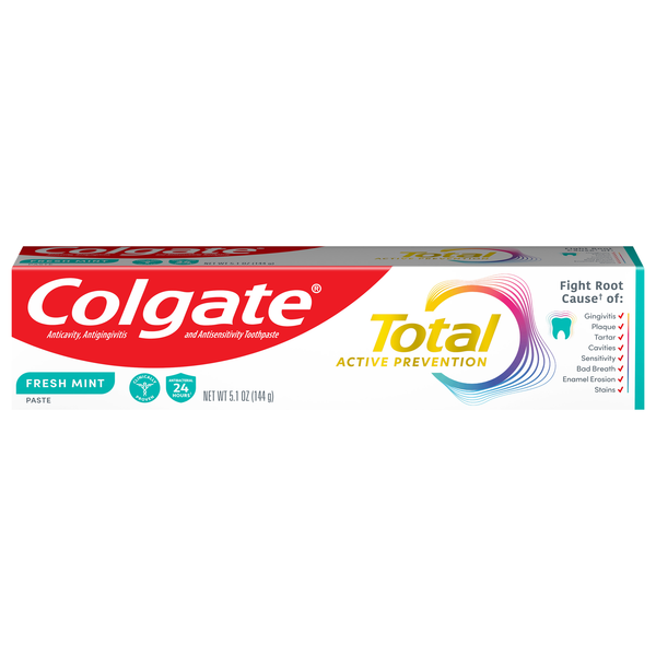 Colgate Total Anticavity Flouride Fresh Mint Stripe Toothpaste Gel