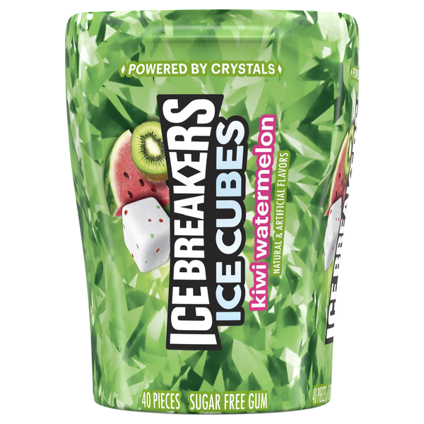 Ice Breakers Ice Cubes Sugar Free Kiwi Watermelon Gum