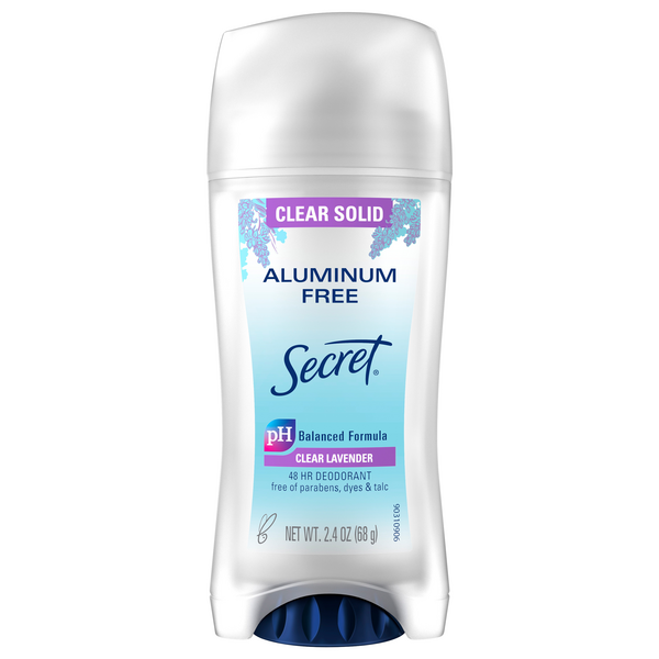Save on Secret Aluminum Free Deodorant Clear Lavender Order Online