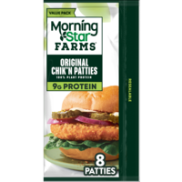 MorningStar Farms Plant Based Original Chik'n Patties - 8 ct Frozen