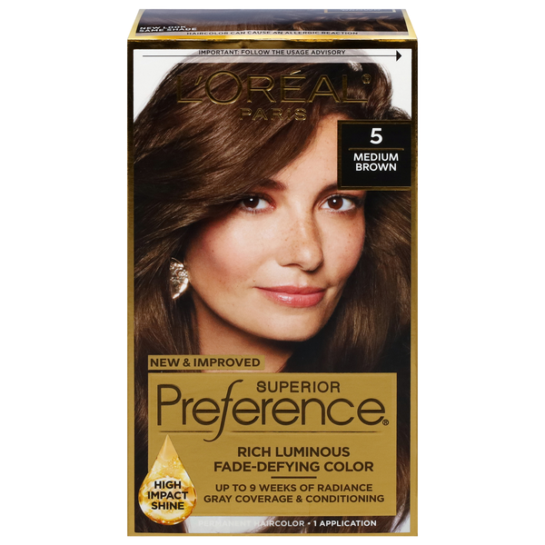 L'Oreal Superior Preference Hair Color Medium Brown 5