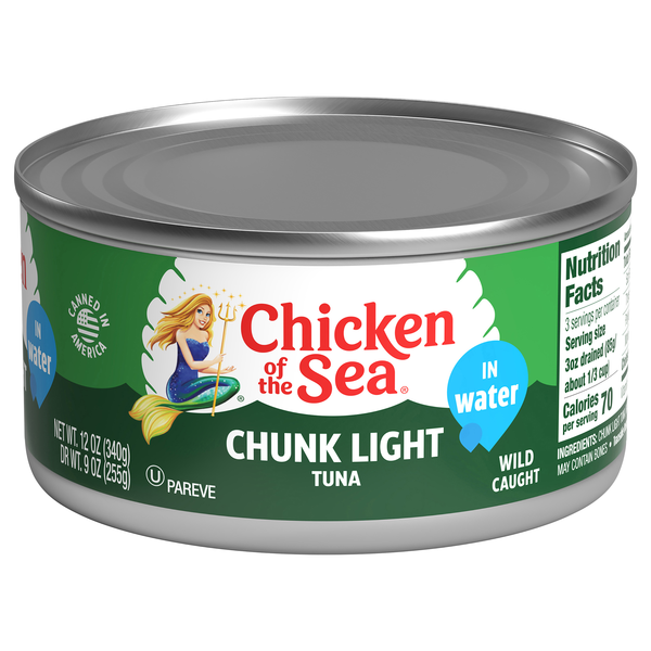 Chicken of the Sea Wild Caught Chunk Light Tuna in Water