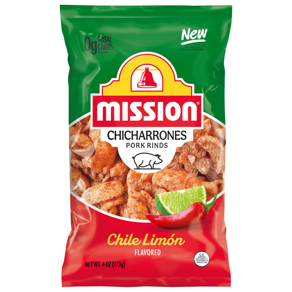 Mission Chile Limon Chicharrones Pork Rinds