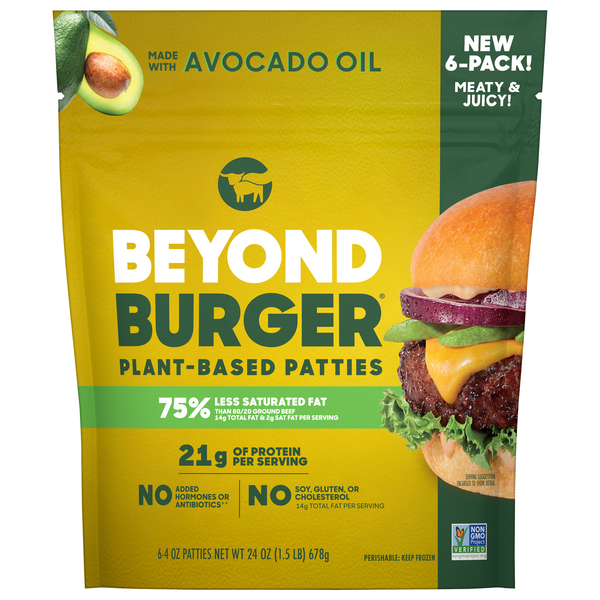 Beyond Burger Plant-Based Patties - 6 ct Frozen