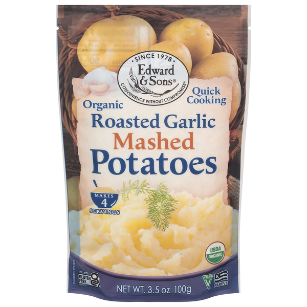 Edward & Sons Organic Gluten Free Roasted Garlic Mashed Potatoes