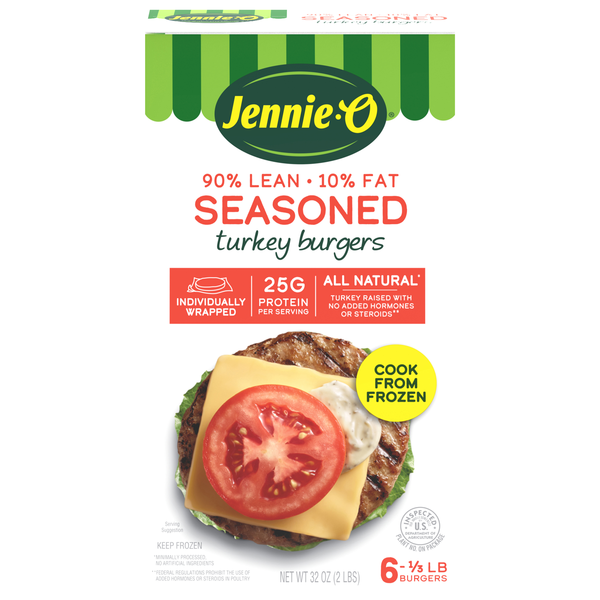 Jennie-O Seasoned Turkey Burgers - 6 ct Frozen
