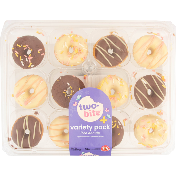 two-bite Iced Donuts Variety Pack
