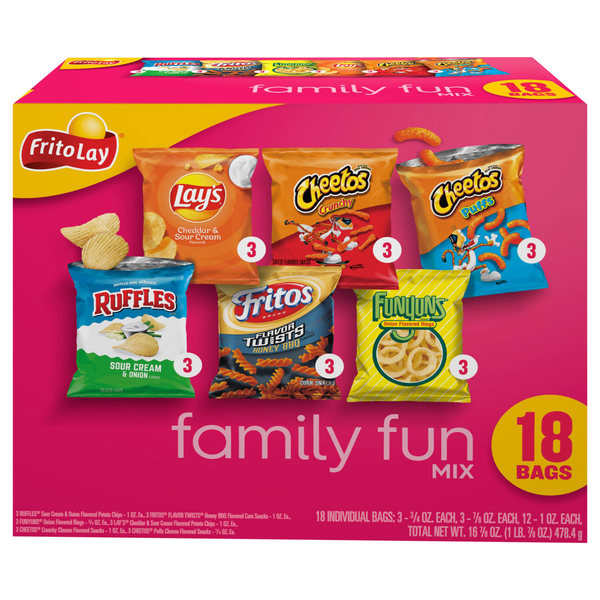 Frito-Lay Snacks Family Fun Variety Pack - 18 ct