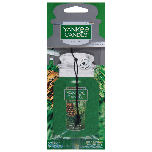 Yankee Candle Car Jar Balsam & Cedar Air Freshener
