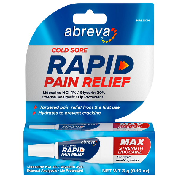 Abreva Max Strength Cold Sore Rapid Pain Relief