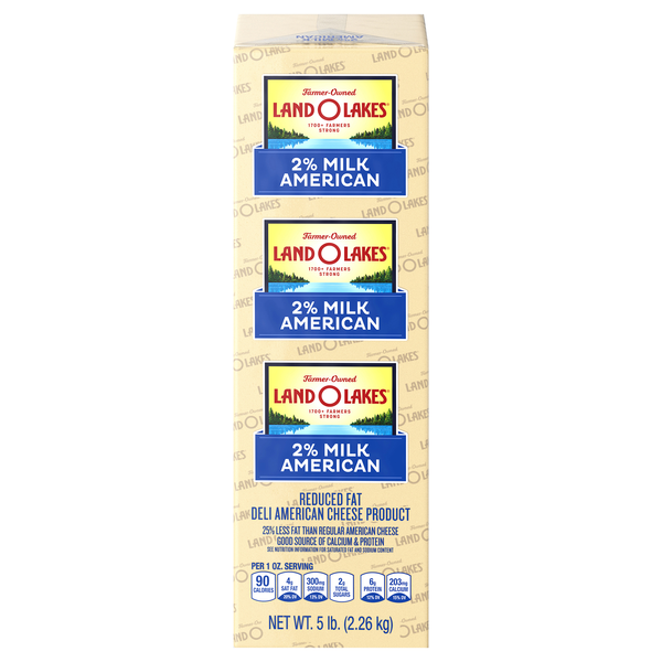 Land O Lakes Deli Reduced Fat White American Cheese (Regular Sliced)