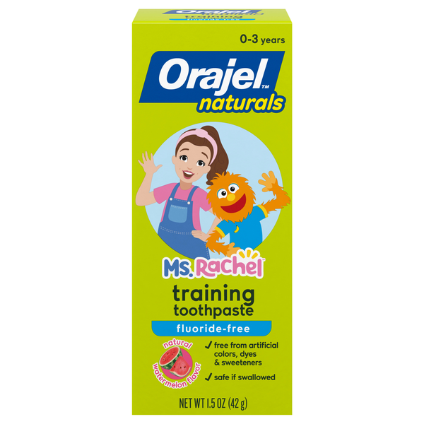 Orajel Naturals Ms. Rachel Watermelon Training Toothpaste