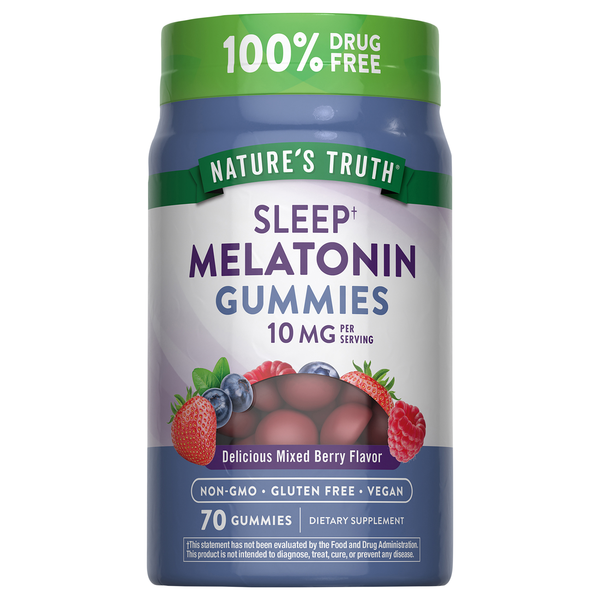Nature's Truth Mixed Berry Flavored 10mg Melatonin Gummies