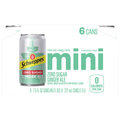 Schweppes Caffeine Free Mini Diet Ginger Ale Soda - 6 pk