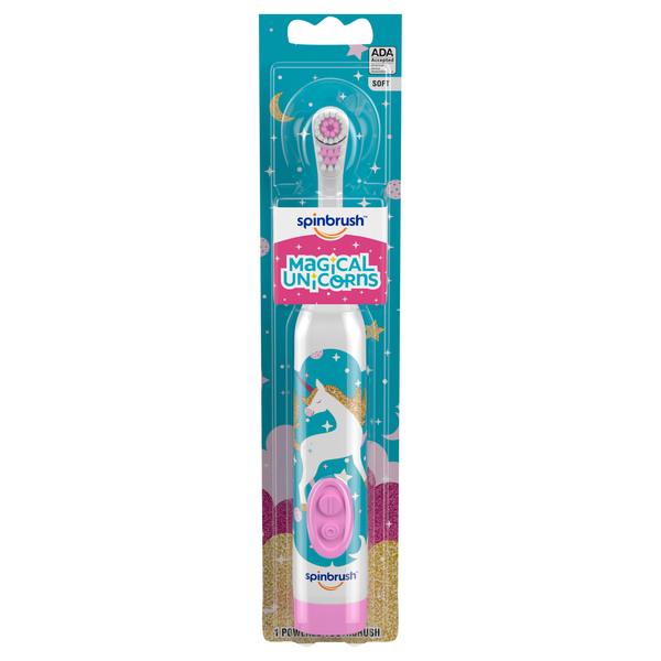 Spinbrush Kid's Magical Unicorns Soft Powered Toothbrush