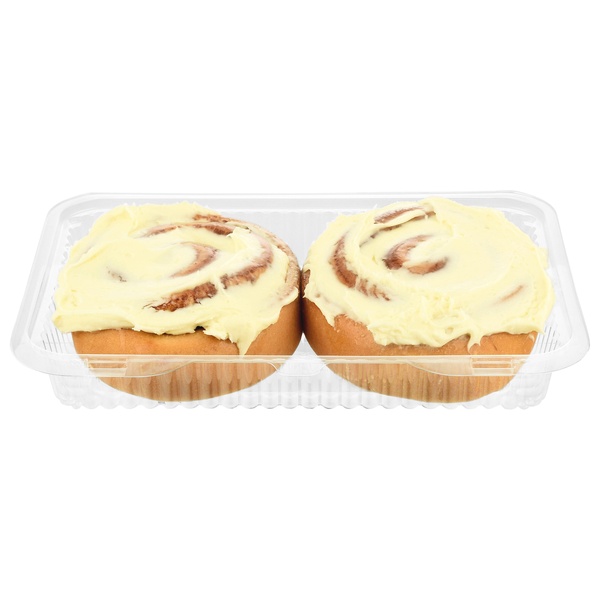 Hannaford Bakery Cinnamon Rolls with Cream Cheese Icing - 2 ct
