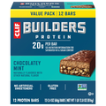 CLIF Builders Gluten Free Chocolate Mint 20g Protein Bars - 12 ct