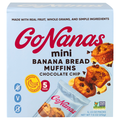 GoNanas Chocolate Chip Banana Bread Mini Muffins - 5 ct
