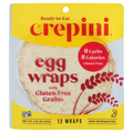 Crepini No Carb Egg Wraps with Gluten Free Grains - 12 ct Refrigerated