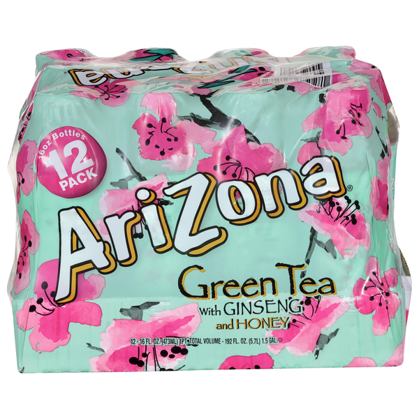 AriZona Green Iced Tea with Ginseng & Honey - 12 pk