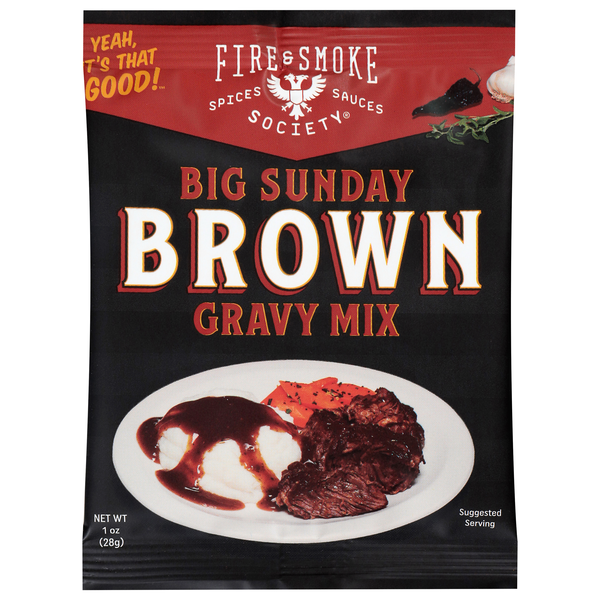 Fire & Smoke Society Big Sunday Brown Gravy Mix Packet