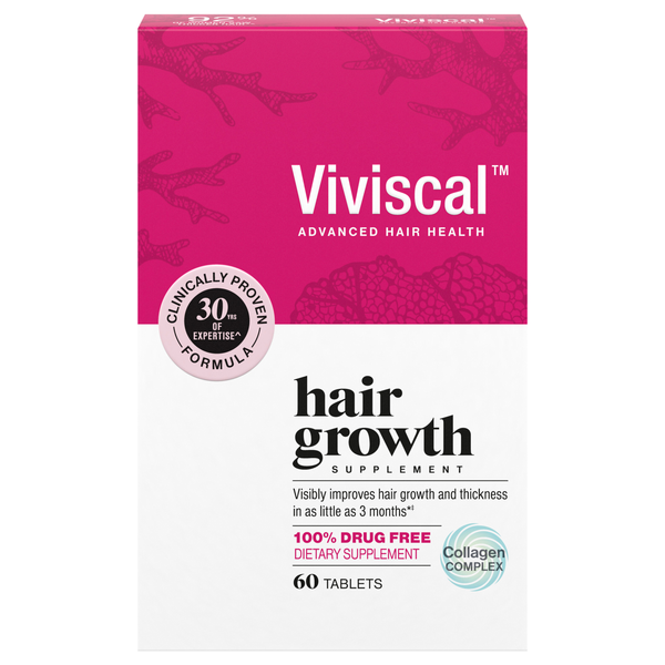 Viviscal Drug Free Collagen Complex Hair Growth Supplement Tablets