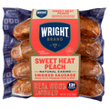 Wright Brand Sweet Heat Peach Real Wood Smoked Sausage Links - 4 ct