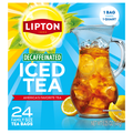 Lipton Decaffeinated Black Iced Tea Bags Family Size