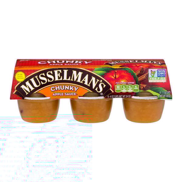 Save on Musselman's Applesauce Cups Chunky 6 ct Order Online Delivery MARTIN'S