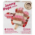 JonnyPops Cream Minis Neapolitan Frozen Pops - 6 ct