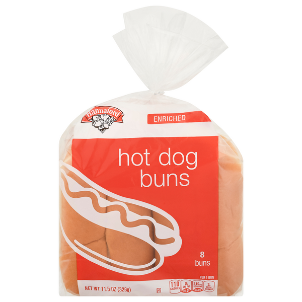 Hannaford Hot Dog Buns - 8 ct