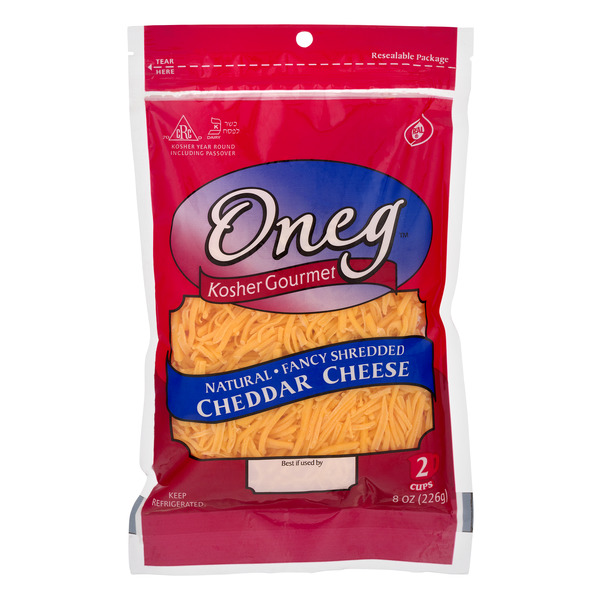 Save on Oneg Kosher Gourmet Cheddar Cheese Fancy Shredded Natural Order