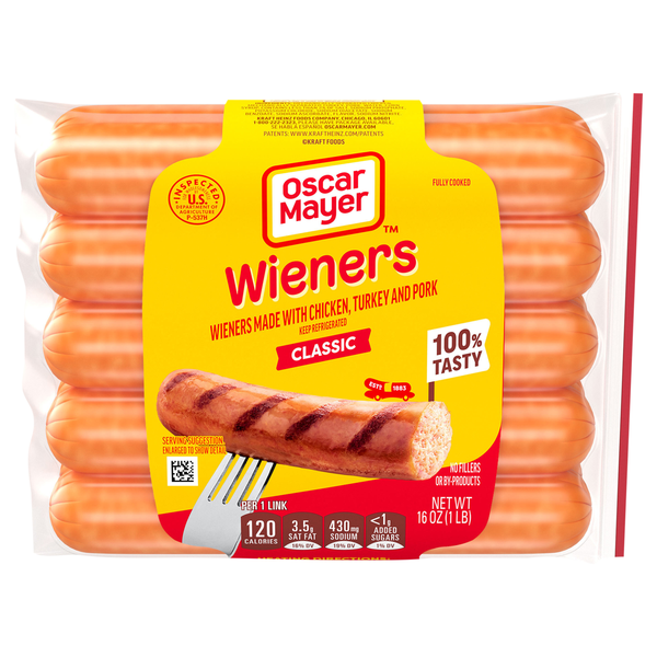 Oscar Mayer Original Uncured Turkey Chicken & Pork Wieners - 10 ct
