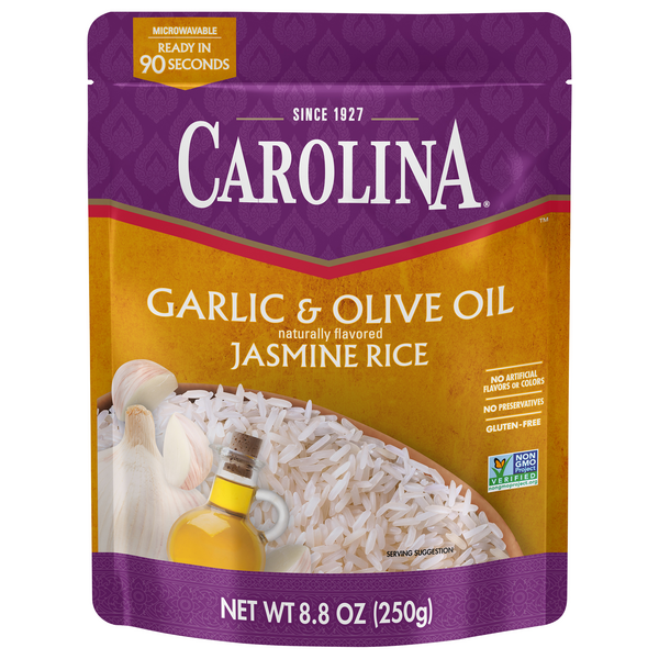 Save on Carolina 90 Second Jasmine Rice Garlic & Olive Oil Order Online Delivery GIANT