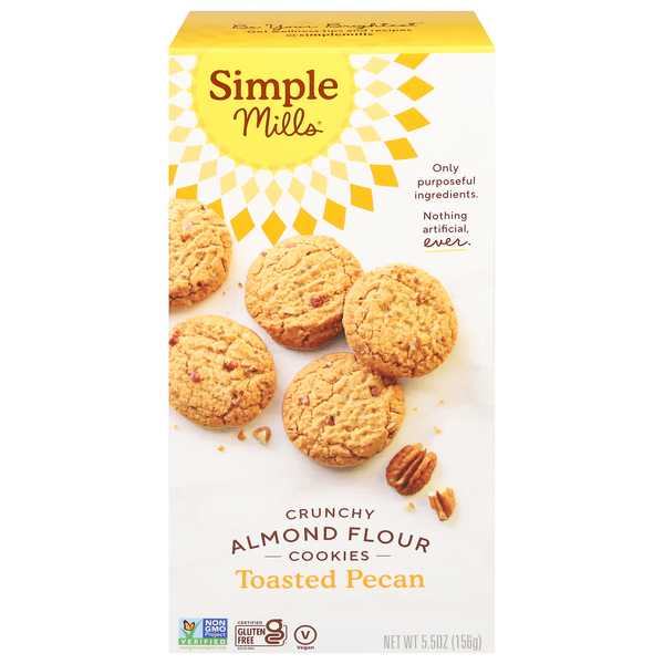 Simple Mills Gluten Free Crunchy Toasted Pecan Almond Flour Cookies