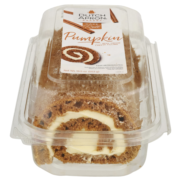Save on Dutch Apron Bakery Pumpkin Cake Roll with Cream Cheese Filling