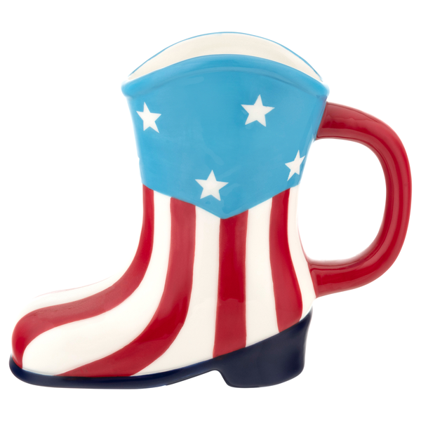 Smart Living Summer Shaped Mug Patriotic Boot