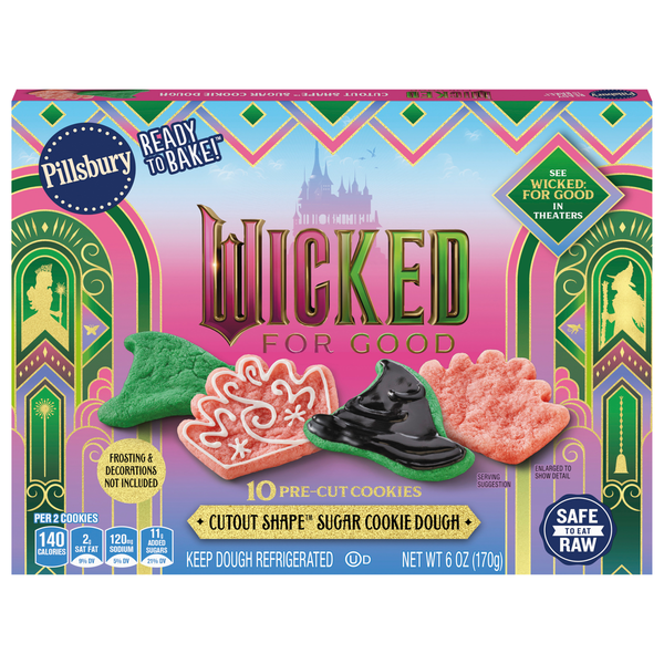 Pillsbury Ready to Bake! Wicked Cut Out Sugar Cookie Dough - 10 ct