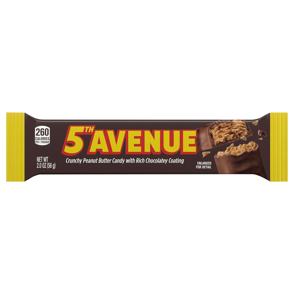 5th Avenue Crunchy Peanut Butter & Chocolate Candy Bar