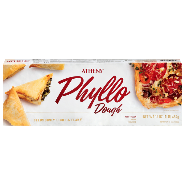 Athens Fillo Dough Twin Pack - apx 20 sheets per pack Frozen