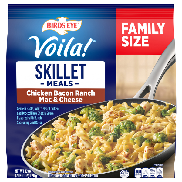 Birds Eye Voila! Chicken Bacon Ranch Mac & Cheese Frozen Skillet Meal